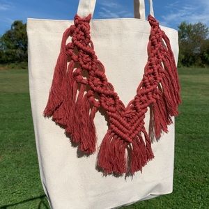 Boho Macrame Market Bag